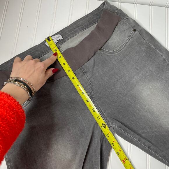 Seraphine Women's Gray Adjustable Waist Underbump Maternity Jeans Size XL - Picture 5 of 8
